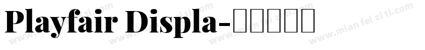 Playfair Displa字体转换